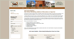 Desktop Screenshot of hallcustombuilders.com